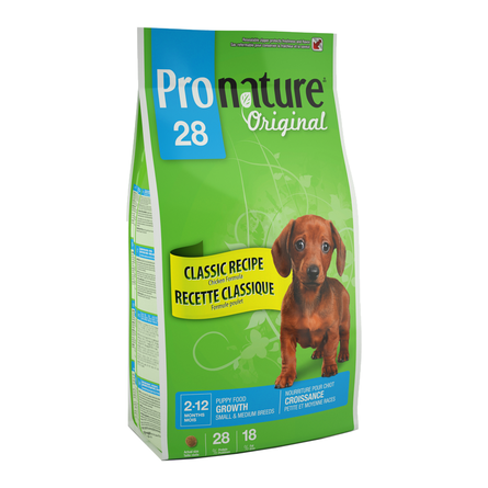 Pronature Original 28 Puppy Small&Medium Breeds Сухой корм для щенков мелких и средних пород (с цыпленком) – интернет-магазин Ле’Муррр