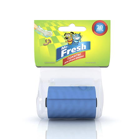 Mr.Fresh Гигиенические пакеты для уборки за собакой, 20 шт – интернет-магазин Ле’Муррр