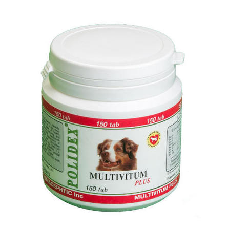 Polidex Multivitum plus Кормовая добавка для собак для профилактики авитаминозов, 150 таблеток – интернет-магазин Ле’Муррр